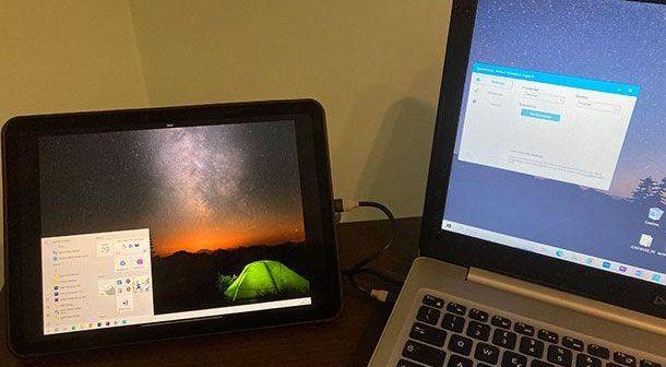 Utilizza il tuo tablet come secondo schermo per il PC